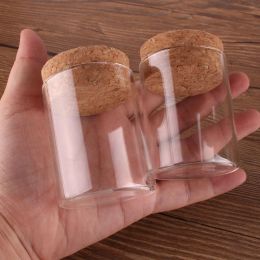 Jars 12pcs 50ml size 47*60mm Test Tube with Cork Stopper Spice Bottles Container Jars Vials DIY Craft