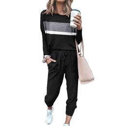 Bofell Lounge for Women 2 Piece Fall Outfits 2023 Fashion Trending Now Sweatsuits Tracksuits with Pockets Work Out Sets