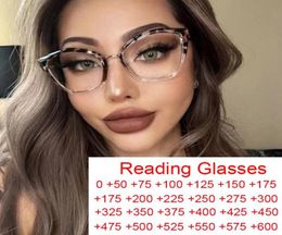 Sunglasses Fashion Clear Leopard Presbyopia Eyeglasses Cat Eye Glasses Frames Anti Blue Light Computer Reading Diopters 0 607876514