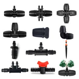 Kits 20PCS 9/12 PE Pipe Locked Connector Lock Nuts Garden Water Coupling Hose Fittings Garden Agriculture Irrigation Joint