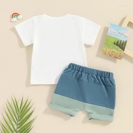 Clothing Sets My Auntie Is Ie Toddler Baby Girls Boys Summer Clothes Short Sleeve Lettered Shirt Tops Drawstring Shorts Set 2pcs Jog