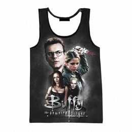 buffy the Vampire Slayer 3D Print Man/ Women Casual Fi Campaign Vest Kids Round Neck Vests Summer Oversize Gym Clothing Men H1pw#