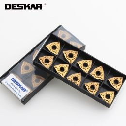 Draaigereedschap 10PCS DESKAR WNMG080404 WNMG080408 WNMG080412 TM MT HQ CM LF9018 Carbide Inserts CNC Turning Tools Lathe Cutting Tools For Steel