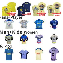 24/25 Club America Soccer Jerseys CA Liga MX 2023 2024 FIDALGO goalkeeper Long sleeve HENRY J.DOS SANTOS D.VALDES Camisas de Futebol G.OCHOA F.VINAS AQUINO Football Shirt