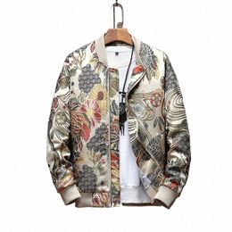 2022 New Japanese Embroidery Men's Jacket Coat Men's Hip Hop Street Clothing Men's Jacket Bomber Jacket Clothing Plus size Q06O#