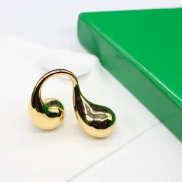 Cluster Rings Europe Famous Designer Brand Gold Silver Water Droplet Smooth Ring Woman Fine Luxury Jewelry Party Trend