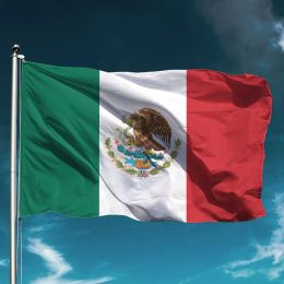 Accessories Mexico Flag National Hold Banner Flying Polyester Outdoors Decor Garden Decoration Wall Backdrop State Cheer Support Glad QA