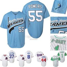 Movie baseball jerseys bad boy Kekambas Men's #1 G-Baby Jarius 55 Kenny Powers #44 Joe Coop Cooper BEERS Outdoor sportswear Embroidery Stitched