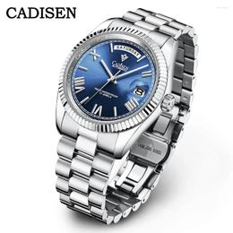 Wristwatches Original CADISEN Men's Mechanical Watches Japan MIYOTA 8285 Sapphire Glass Automatic Watch For Men Relogio Masculino