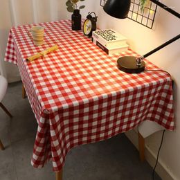 Table Cloth Tablecloth Waterproof And Oil-proof Wash-free Nordic Net Red Student Desk Rectangular Dining Coffee Mat