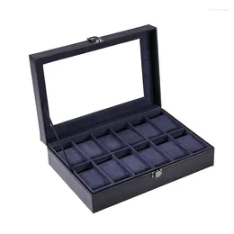 Watch Boxes PU Leather 2024 Box 6/10/12 Girds Case Storage Holder Organizer Display