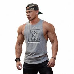 new Brand Summer Gyms Clothing Bodybuilding Tank Top Men Fitn Singlet Sleevel Shirt Cott muscle Vest for man 62QP#