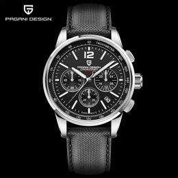 PAGANI DESIGN Luxury Fashion Casual Men Quartz Watches VK63 100M Water Resistant Sapphire Glass Stainless Steel 240315