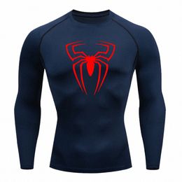 rguard Super T-Shirt Men's Short Sleeve Compri Tight Shirt Fitn Gym Sports Running Men Tracksuit Hero Jerseys 2099 T9P7#