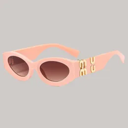 Mens sunglasses designers mui mui pc full frame pink blue thick mirror legs outdoor sun glasses adumbral protect eyes cat eye eyewear with box hj085 C4