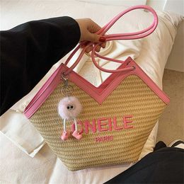 20% OFF Designer bag 2024 Handbags Handheld Woven Womens Fresh Sweet Casual Western Style Shoulder Popular Fashionable and Stylish Womens