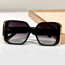 Oversized Square Sunglasses Gold Black/Grey Gradient Women Shades Summer Sunnies Lunettes de Soleil Glasses Occhiali da sole UV400 Eyewear