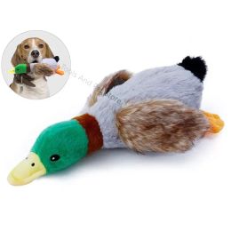 Toys Cute Plush Duck Sound Toy Stuffed Squeaky Animal Squeak Dog Toy Cleaning Tooth Dog Chew Rope Toys funny plush toys for cats