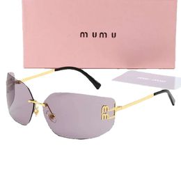 Designer Women Oversized Mens Sunglasses Ladie Designers Miui Lunette Soleil Mui Sun Glasses Optional Sonnenbrillen Gafas De Sol with Box