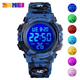 SKMEI Digital Kids Watches Sport Colourful Display Children Wristwatches Alarm Clock Boyes reloj Watch relogio infantil Boy 1548271T