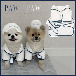 Rompers PAW PAW Fancy Bathrobe For Dog Towel Pyjama Beach Towel Quick Drying Pet Supplies Bichon Puppy Cosplay Party