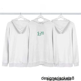 Designer Correct Version B Family SpringSummer New 520 Night Glow Hooded Sweater Couple Fashion Casual High Street Trendy Sweater Instagram 5YFA