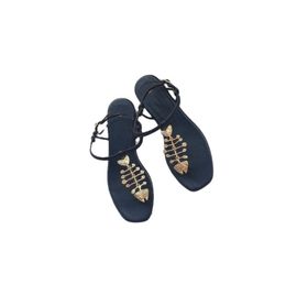 Luxury Brand Designer Slippers Women Leather Sandals Beach Slippers Thick Bottom Flip Flops Summer Rubber soled Non-slip Size 36-42