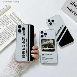 Cell Phone Cases Anime Initial D AE86 Posters Phone Case For iPhone 15 14 13 12 11 Mini Pro Max X XR XSMax 6S 6 7 8 Plus SE20 Transparent CoverY240325