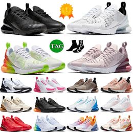 Sports 270 27C Running Shoes Men Women Triple White Black University Red Barely Rose Khaki Light Bone Top Quality 270s Tiger Mens Trainers Sneakers 36-45