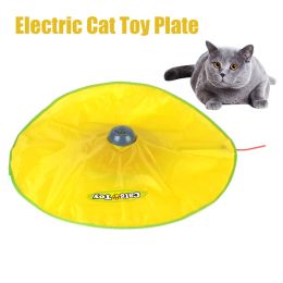 Toys Motion Undercover Mouse Fabric Moving Feather Electric Cat Toy Plate Automatic 4 Speeds Interactive Pet Toy For Cat Kitty