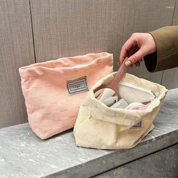 Storage Bags Small Makeup Bag For Purse Travel Cosmetic Pouch Portable Versatile Zipper Women'S Handbag Large Capacity