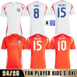 Chile Soccer Jerseys chilean24 25 Vidal Alexis Sanchez Felipe MEDEL Erick E.VARGAS Men kids kit Football Shirts SALAS Zamorano Sierra