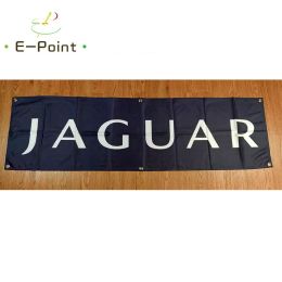Accessories 130GSM 150D Material Jaguar Racing Car Banner 1.5ft*5ft (45*150cm) Size for Home Flag Indoor Outdoor Decor yhx034