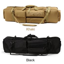 Bags Tactic Double Layer Outdoor Molle Carrying Protection Case with Shoulder Strap for M249 Nylon Rifle Bag Backpack