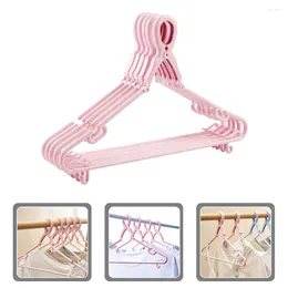 Hangers 5 Pcs Windproof Clothes Hanger Trousers T-shirt Drying Rack Plastic Heavy Duty Coat Socks