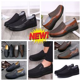 Casual shoes GAI Men Black Brown Shoe Point Toe party banquet Business suits Men designer Minimalist Breathable Shoe sizes EUR 38-50