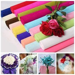 Party Decoration Colorful Handmade Crepe Paper Diy Material Flower Rose Curling Home Student