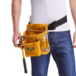 Gereedschapstassen Multifunction Waist Pack Repair Tool Storage Bag Cowhide Hardware Tool Pocket Wrench Pliers Storage Bag