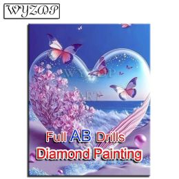 Stitch 5D Diy Diamond Painting Landscape Picture Full Square AB Drills Mosaic embroidery Diamond Art Heart Gift Kits Home Decoration