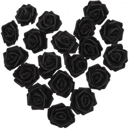 Decorative Flowers 100 Pcs Artificial Rose Fake Head Decor Petal Black Roses Bulk Bride Faux Light Pink