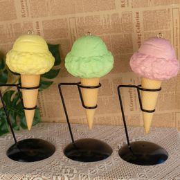 Decorative Flowers Hanging Ice Cream Model Slow Rebound Process Soft PU Foam Material Shop Decoration Display Props Fake Show