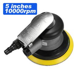 Polijsters Kkmoon Pneumatic Sander Vacuum Air Sander Selfvacuum Palm Orbital Sander Grinder Polisher Sanding Hine Tool 10000rpm 5 Inch