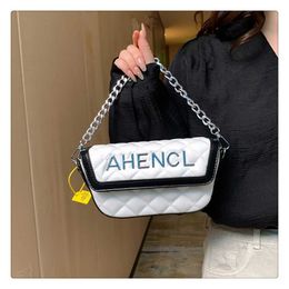 16% OFF Designer bag 2024 Handbags High quality small for women in fashionable contrasting color crossbody classic and versatile grid chain small square