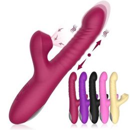 Hip Adult Sexual Products Female Appliances Masturbators Vibrating Sticks Telescopic Suction Massage Sticks Sex Toys 231129