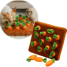 Toys Vegetable Garden Carrot Dog Cat Toy Sniff Pets Hide Food Toy Pet Baby To Improve Eating Habits Interaction Educational Plush Toy