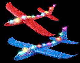 Led Flying Toys Flashing Luminous Glider Plane 2 Flight Mode Aerobatic Superb Charming Shining Foam Aeroplane Can Fly At Night For 8935611
