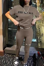2024 Projektant Silm Pants Suit Womens Tracksuit Dwa kawałki Jogger Ustaw stroje kobiety