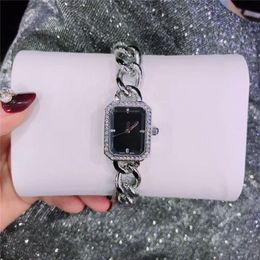 Famous Designer Square Dial Face Woman watch clock Luxury Special Band stainless steel Lady wristwatch Nice Fashion Dress watch wh290g