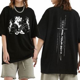 fi French Rap Band Le Mde Chico Album PNL Printed T Shirt Casual Loose Summer Oversize Tee Shirt Clothes Streetwears Tops s1Jm#