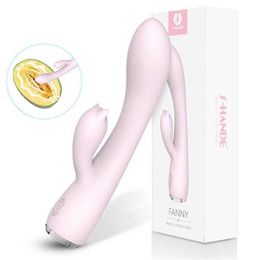 Sell Mujing Village Vibrant Double Head Female Masturbation Stick Pink Silicone USB Charging Fun Massage 231129